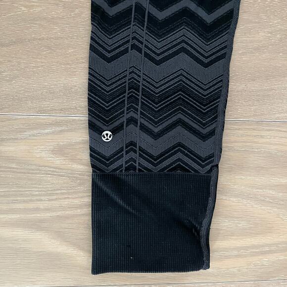 Lululemon Ebb To Street Leggings Heathered Slate Chevron 4 - Picture 7 of 8